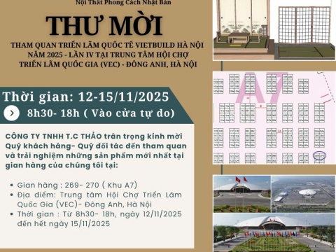 THƯ MỜI THAM QUAN TRIỂN LÃM QUỐC TẾ VIETBUILD TPHCM 2025