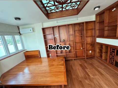 KHU VỰC THIỀN TRÀ – CHIẾU TATAMI WASHI PAPER VIỀN HOA ANH ĐÀO