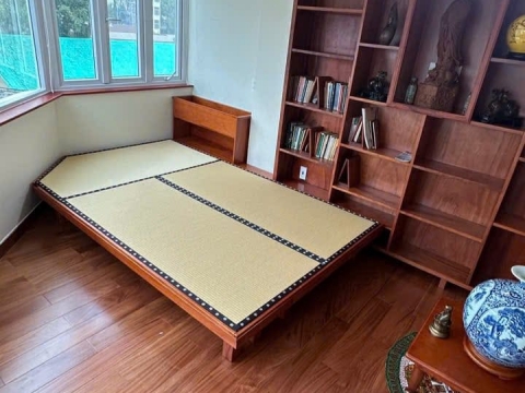 KHU VỰC THIỀN TRÀ – CHIẾU TATAMI WASHI PAPER VIỀN HOA ANH ĐÀO