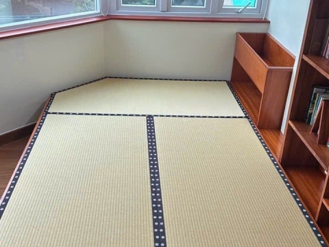 KHU VỰC THIỀN TRÀ – CHIẾU TATAMI WASHI PAPER VIỀN HOA ANH ĐÀO