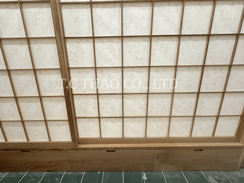 NỘI THẤT GỖ VÀ CHIẾU TATAMI TẠI TC THẢO ĐƯỢC ĐO ĐẠC- SẢN XUẤT-LẮP ĐẶT