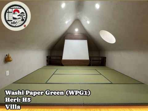 Thảm chiếu Tatami mã WPG1 tại villa 